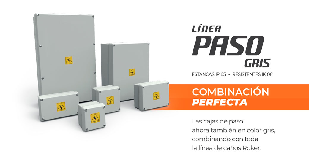 Cajas de Paso Gris Roker